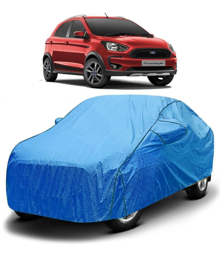     			GOLDKARTZ Car Body Cover for Ford All Car Models With Mirror Pocket ( Pack of 1 ) , Blue