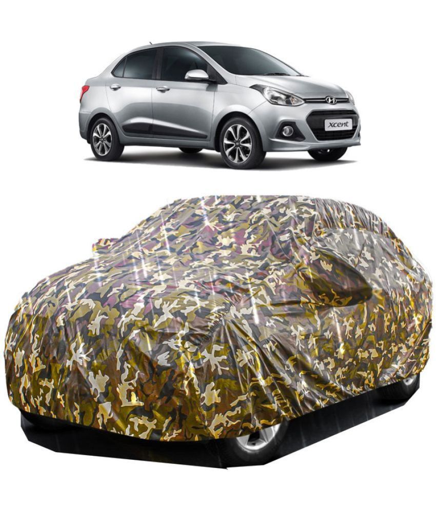     			GOLDKARTZ Car Body Cover for Hyundai Xcent With Mirror Pocket ( Pack of 1 ) , Multicolour