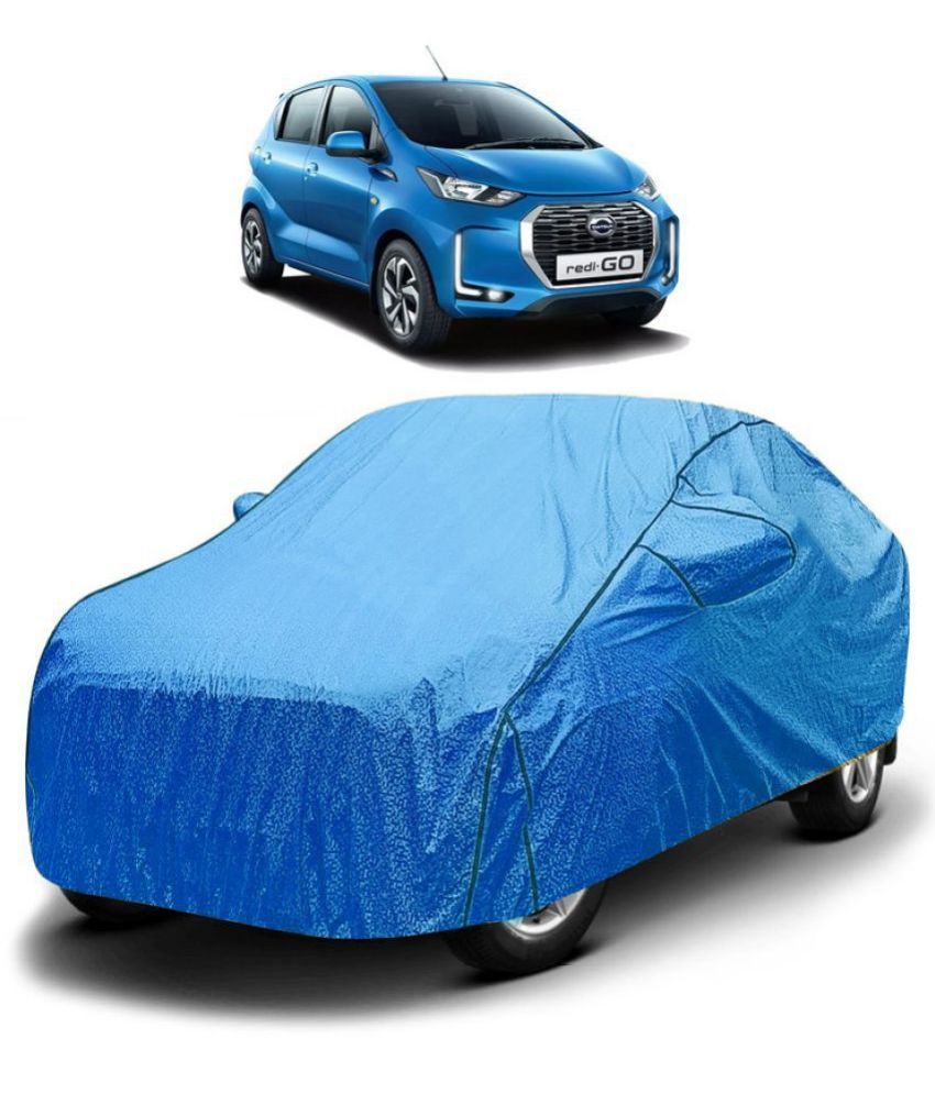     			GOLDKARTZ Car Body Cover for Datsun Redi Go With Mirror Pocket ( Pack of 1 ) , Blue