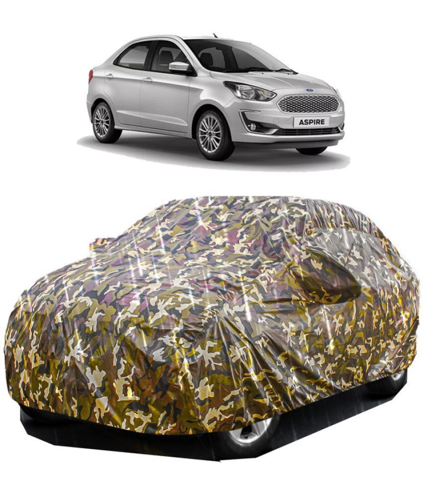     			GOLDKARTZ Car Body Cover for Ford Figo Aspire With Mirror Pocket ( Pack of 1 ) , Multicolour