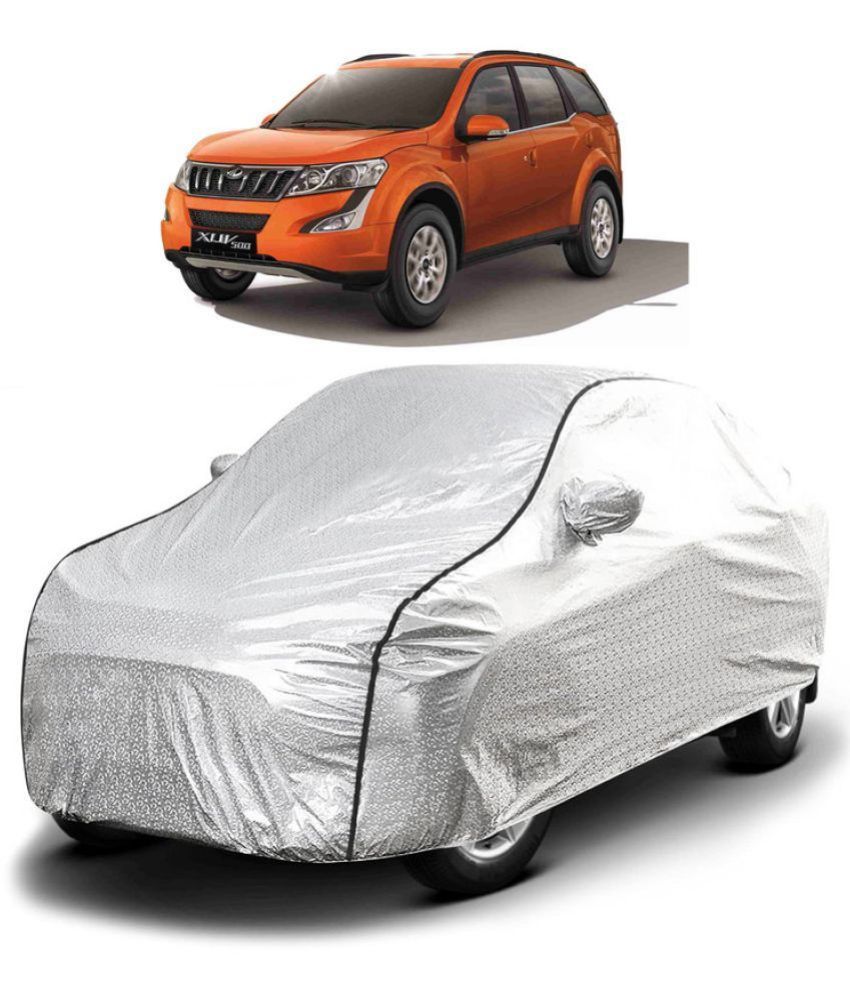     			GOLDKARTZ Car Body Cover for Mahindra XUV500 With Mirror Pocket ( Pack of 1 ) , Silver