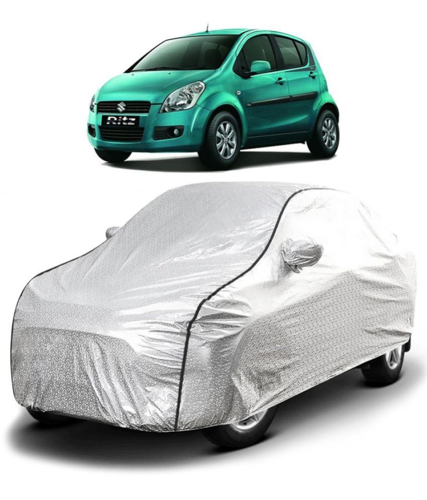     			GOLDKARTZ Car Body Cover for Maruti Suzuki Ritz With Mirror Pocket ( Pack of 1 ) , Silver