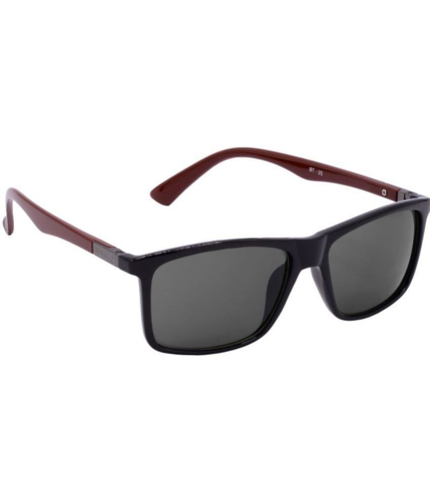     			Hrinkar Black Square Sunglasses ( Pack of 1 )