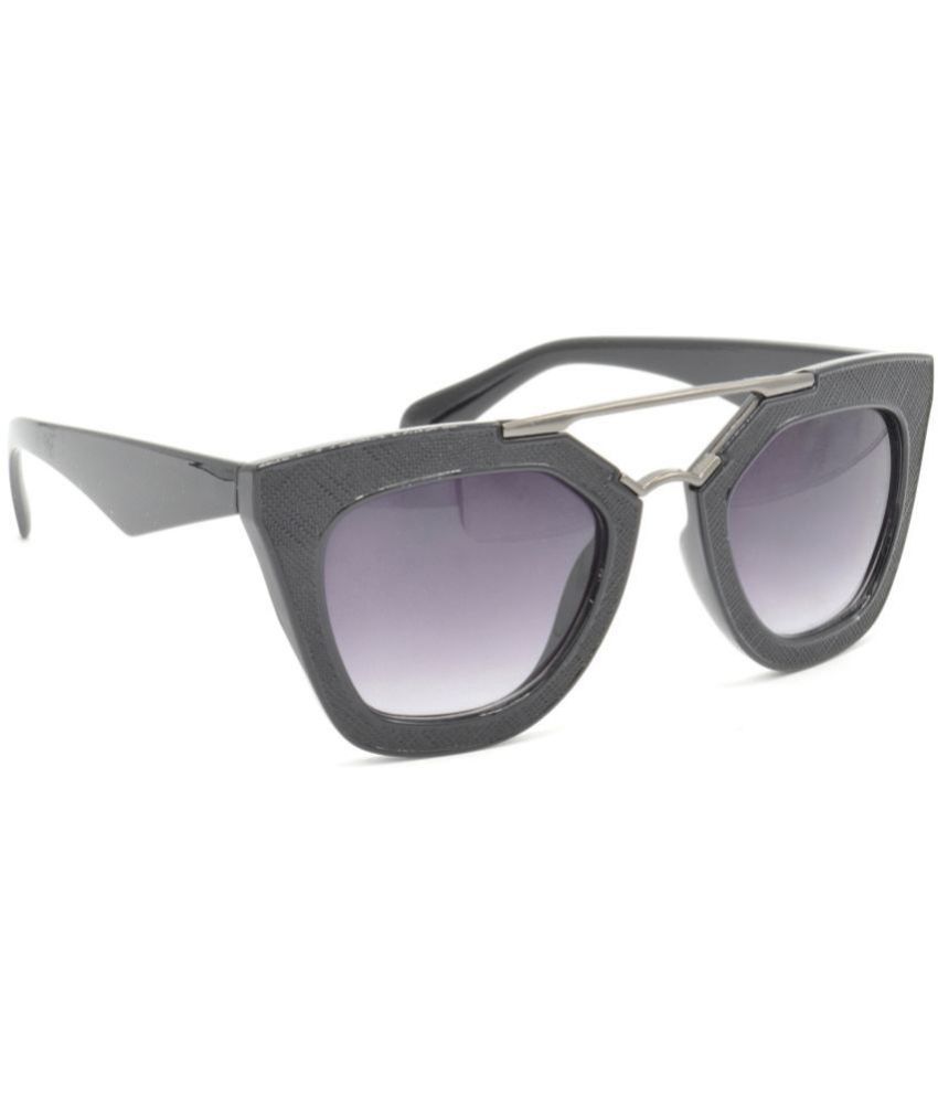     			Hrinkar Dark Grey Cat Eye Sunglasses ( Pack of 1 )