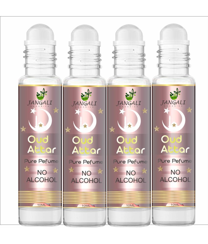     			Pure Jangali Organics Oud Non- Alcoholic Below 50ml Attar ( Pack of 4 )