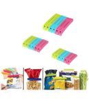 Set of 18 Pcs -Plastic Food Snack Bag Pouch Clip Sealer