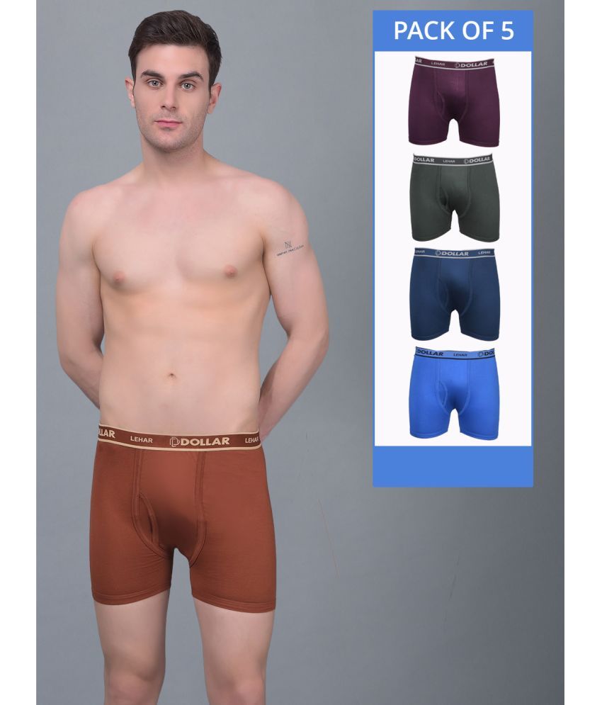     			Pack of 5 Dollar Multicolor MLHTR-06-AST3-PO5 Cotton Men's Trunks