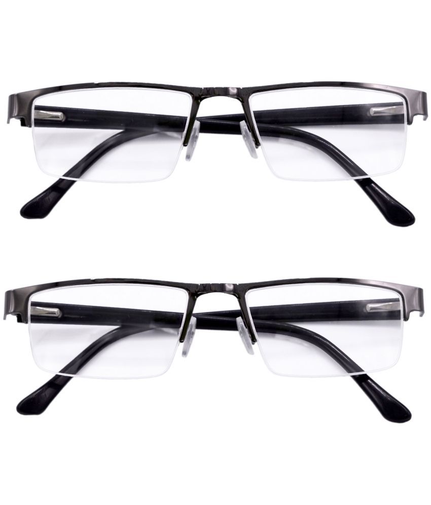     			Hrinkar Rectangle Half Rim Reading Glasses