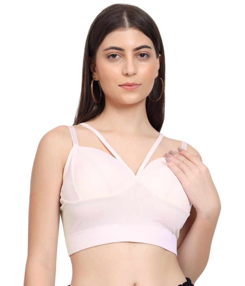     			PARKHA Nylon Lightly Padded Women's Bralette Bra ( Pink )