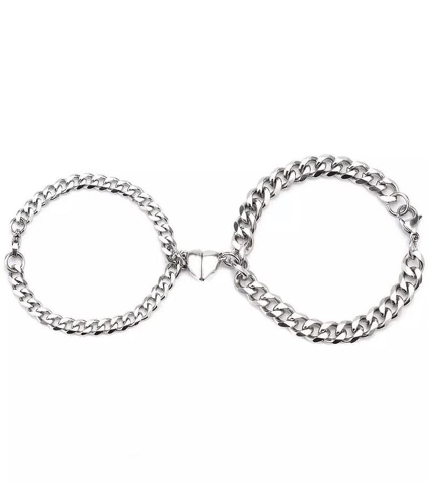     			Thrillz Silver Bracelet ( Pack of 1 )