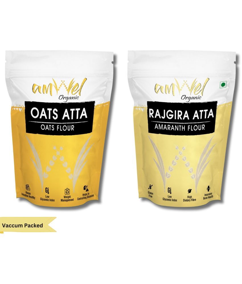     			Amwel Oats Atta 450g +Rajgira Atta 450g 900 gm Pack of 2