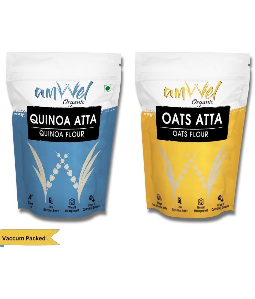     			Amwel Quinoa Atta 450g + Oats Atta 450g 900 gm Pack of 2