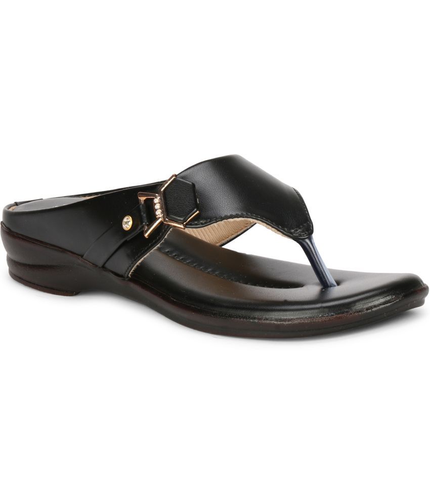     			BIG BIRD Black Women's Flats