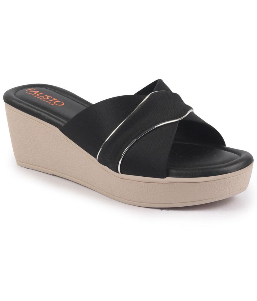     			Fausto Black Women's Flats