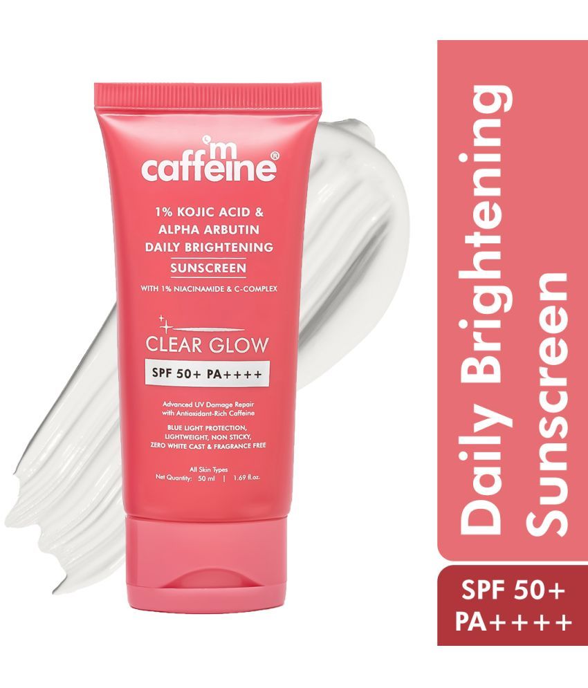     			mCaffeine Brightening Sunscreen SPF 50 PA+++ 50ml (Pack of 1)