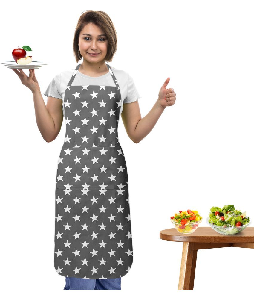     			Oasis Hometex Cotton Printed Kitchen Apron with 1 Center Pocket ( Pack of 1 )