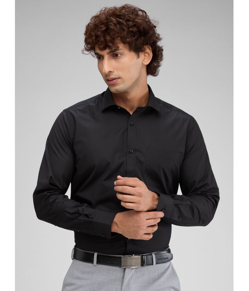     			Park Avenue Cotton Blend Regular Fit Full Sleeves Men's Formal Shirt - Black ( Pack of 1 )