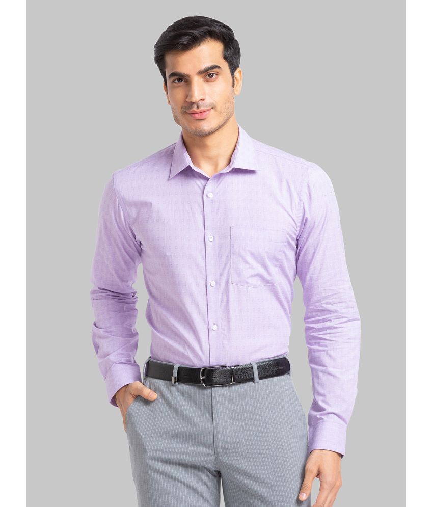     			Park Avenue Cotton Blend Slim Fit Full Sleeves Men's Formal Shirt - Purple ( Pack of 1 )