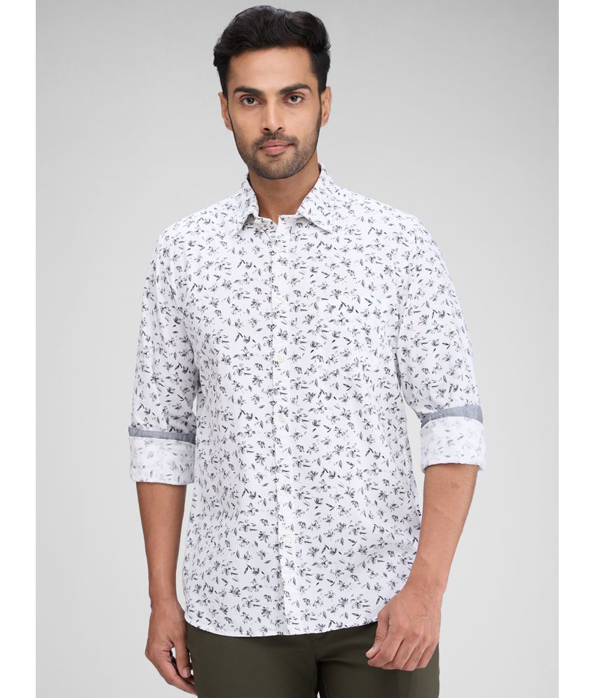     			Parx 100% Cotton Slim Fit Printed Full Sleeves Men's Casual Shirt - White ( Pack of 1 )