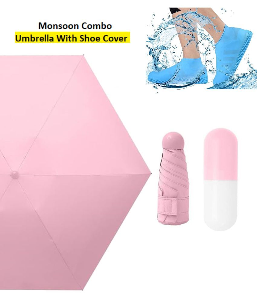     			THRIFTKART Pink 1 Fold Umbrella