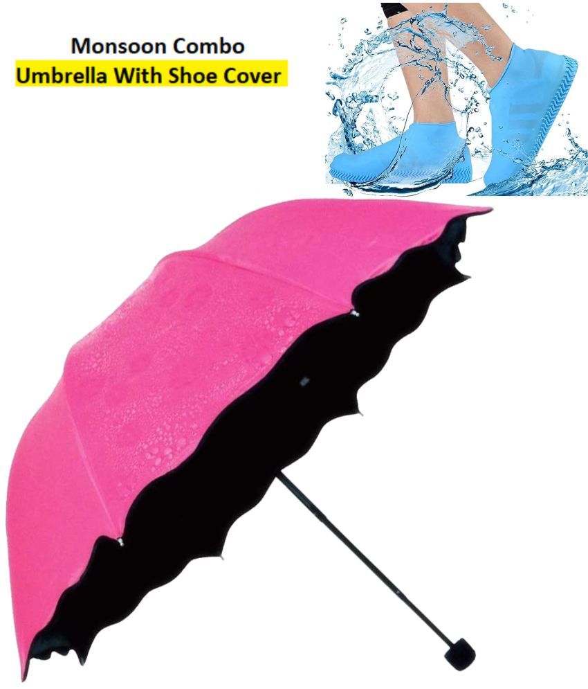     			THRIFTKART Pink 1 Fold Umbrella