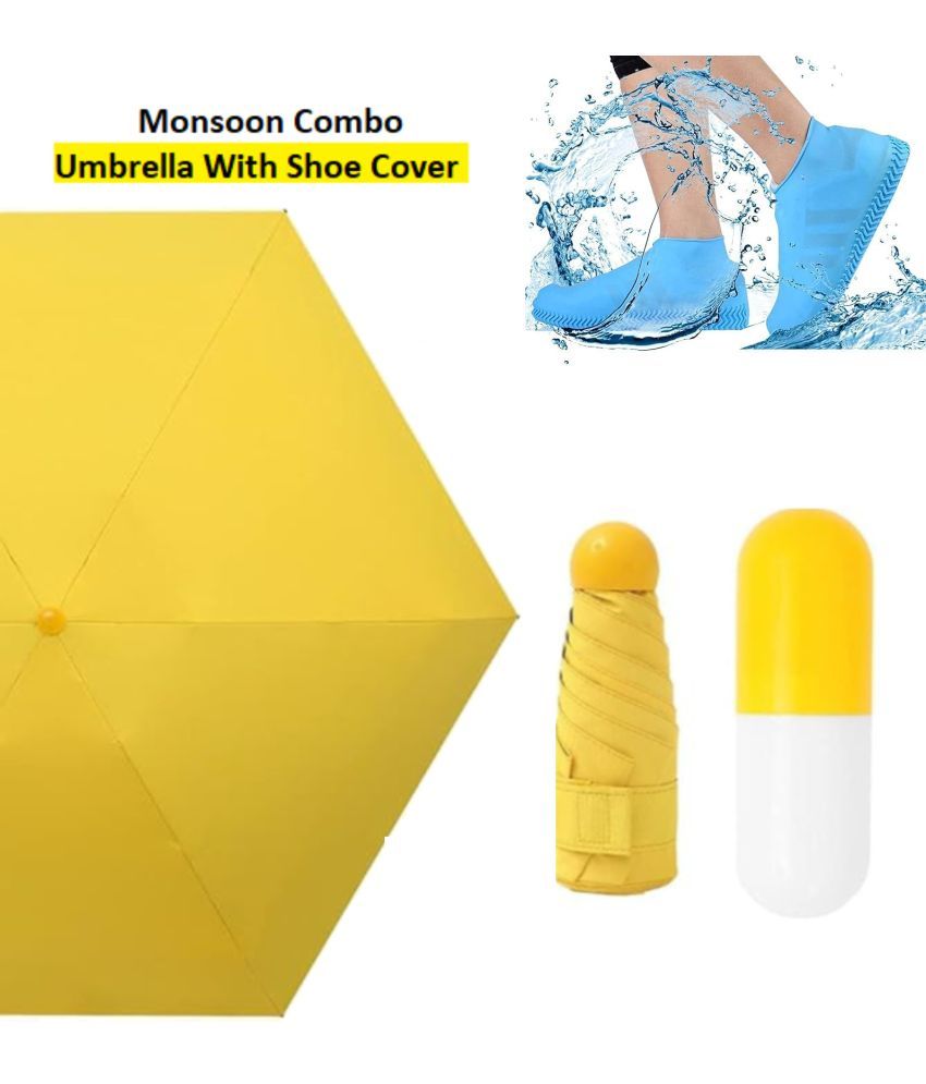     			THRIFTKART Yellow 1 Fold Umbrella