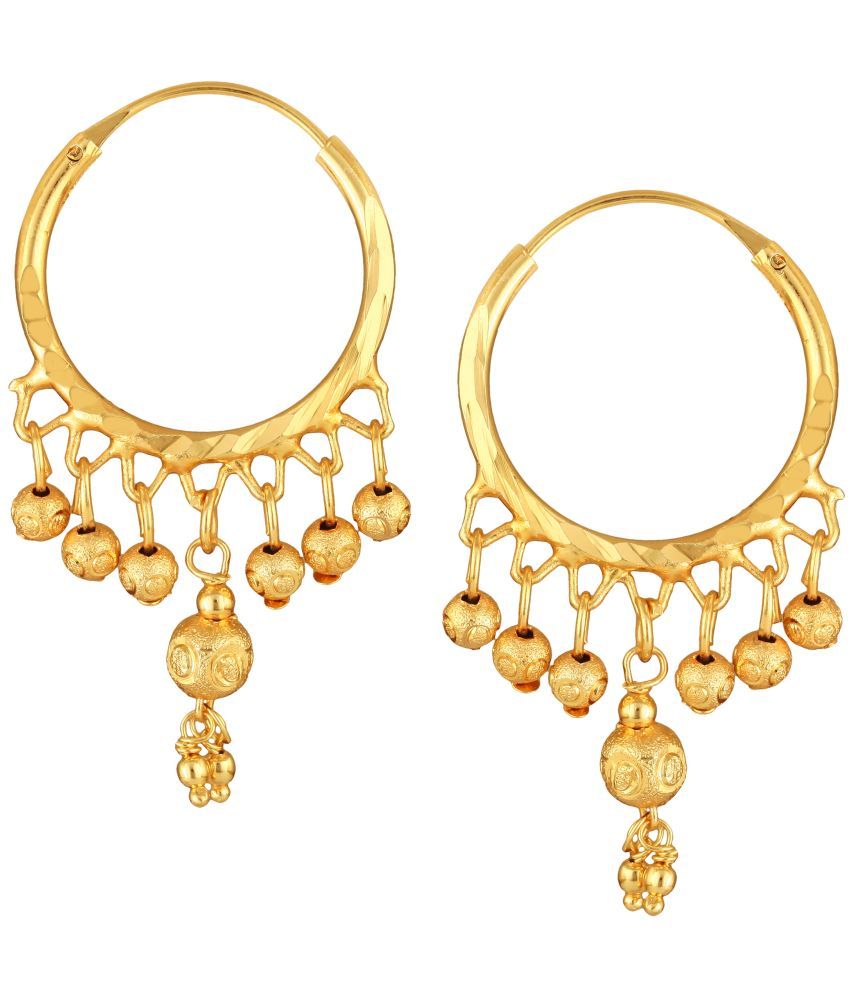     			VIVASTRI Golden Clip-Ons Earrings ( Pack of 1 )