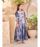 Aarika Georgette Fit And Flare Dress For Girls ( Pack of 1 , Brown )