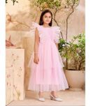 Aarika Net Gown For Girls ( Pack of 1 , Pink )