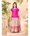 Aarika Silk Lehenga Skirt For Girls ( Pack of 1 , Pink )