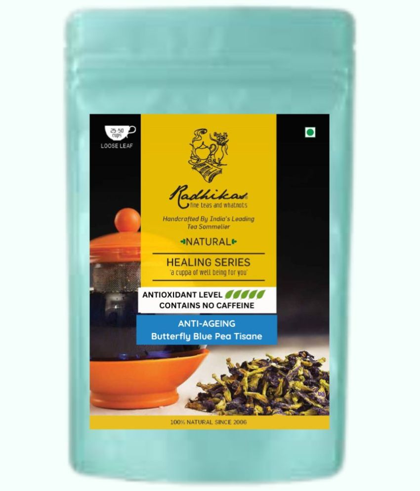     			RADHIKAS FINE TEAS AND WHATNOTS Dried Butterfly Pea Flower Tea Loose Leaf 50 gm