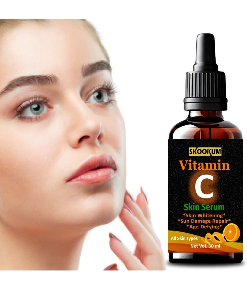     			SKOOKUM Vitamin C Face & Skin Whitening Serum, Anti-Ageing & Sun Damage Repair,30ml (Pack of 1)