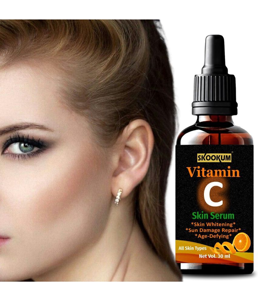     			SKOOKUM Vitamin C Face & Skin Whitening Serum, Anti-Ageing & Sun Damage Repair,30ml (Pack of 1)