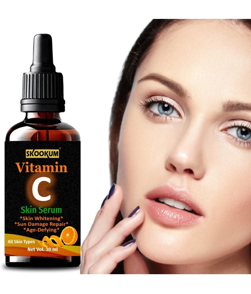     			SKOOKUM Vitamin C Face & Skin Whitening Serum, Anti-Ageing & Sun Damage Repair,30ml (Pack of 1)