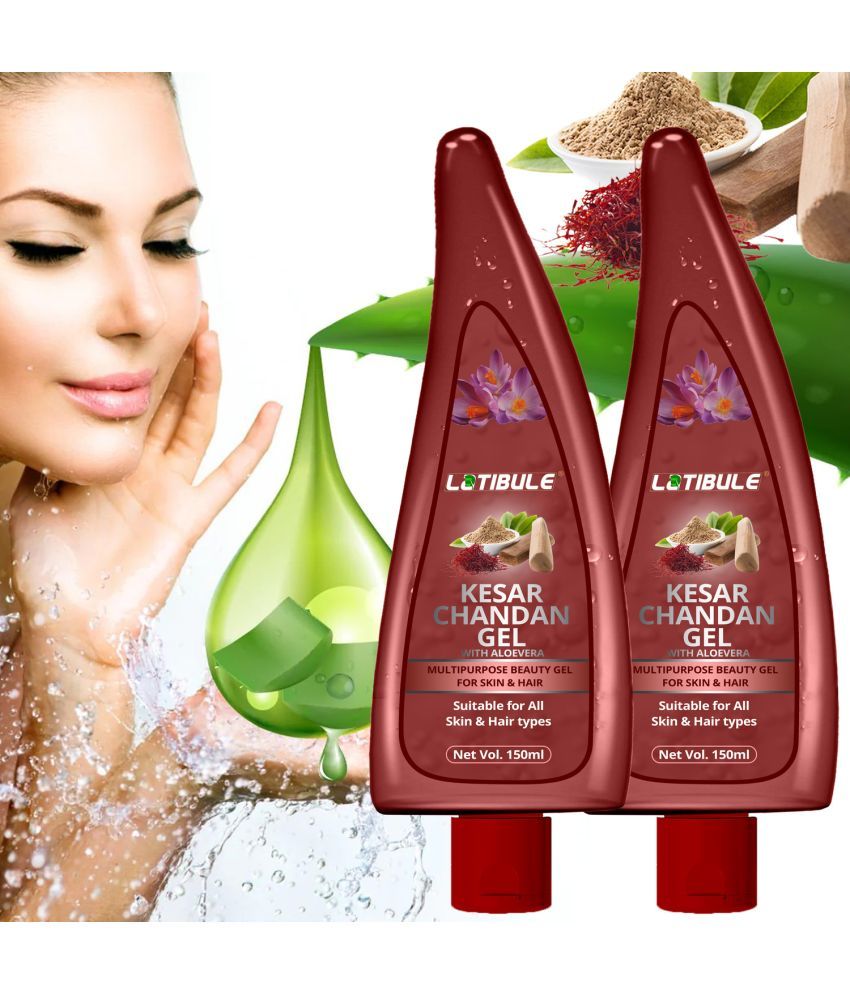     			Latibule Kesar Chandan Gel with Aloe Vera For Skin & Hair, Multipurpose Beauty Gel,150 ml,Pack of 2