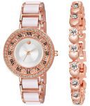 REESKY Rose Gold Metal Analog Womens Watch