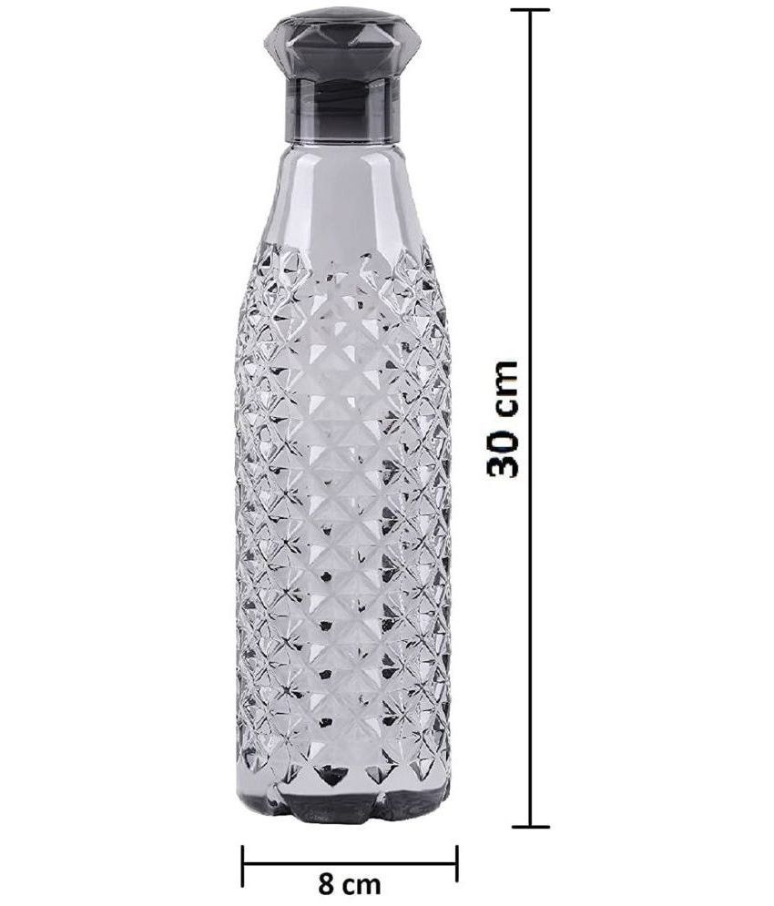     			ATIPRIYA ATIPRIYA Black Diamond Bottle (Pack of 10) Black Plastic Water Bottle 1000 mL ( Set of 10 )