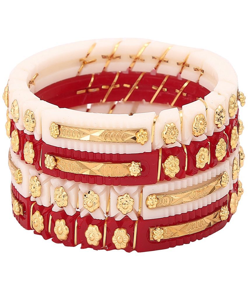     			Bovzen Multicolor Bangle ( Pack of 4 )