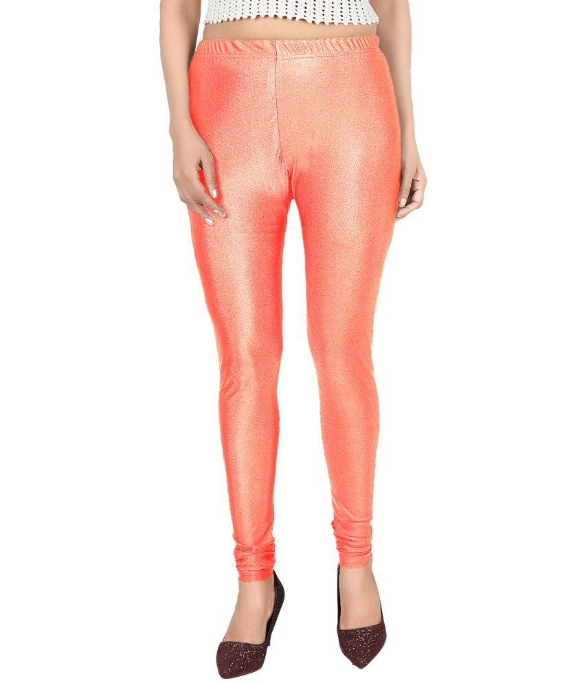     			Colorscube - Peach Lycra Women's Leggings ( Pack of 1 )