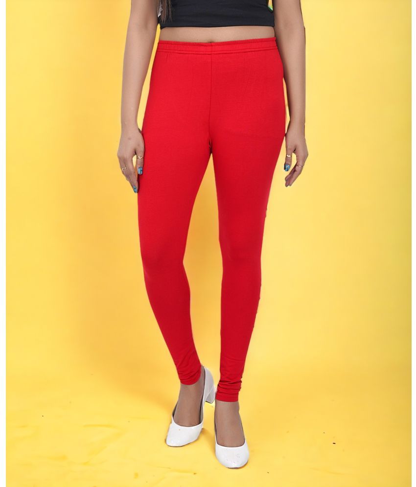     			Colorscube - Red Lycra Women's Leggings ( Pack of 1 )