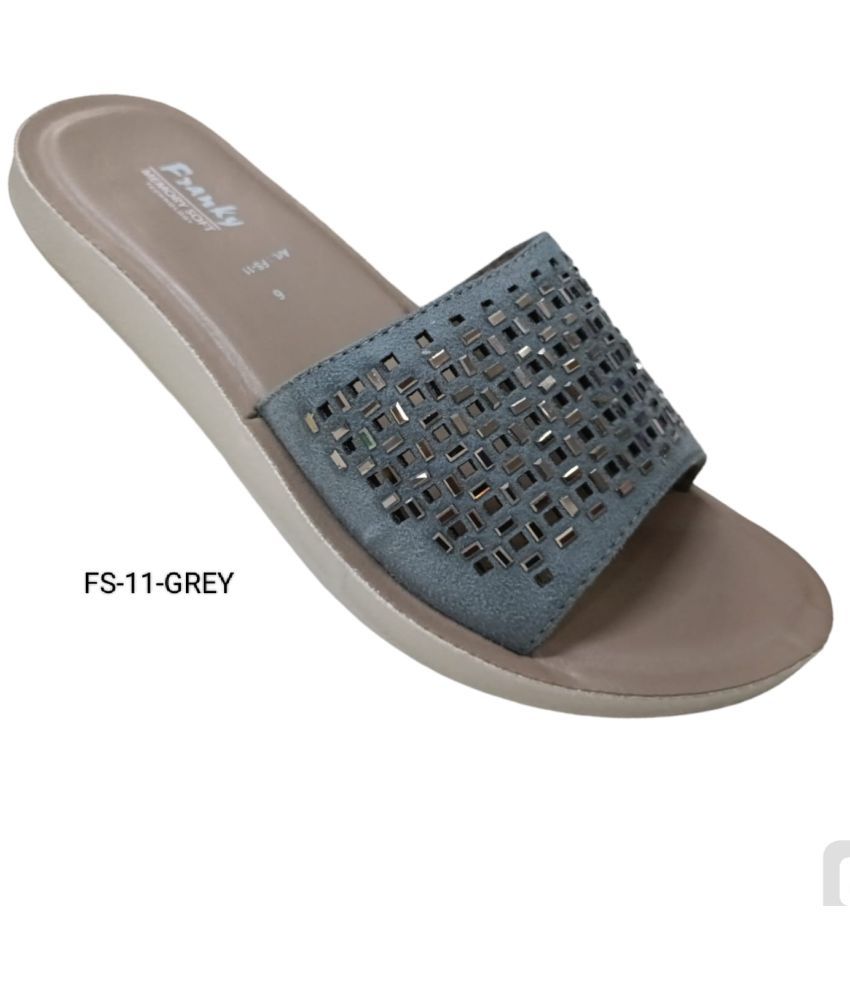     			Franky Light Grey Women's Slide Flip Flop