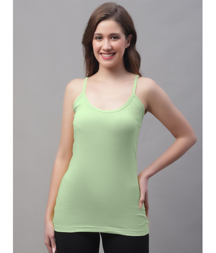     			Friskers Cotton Camisoles - Green Single