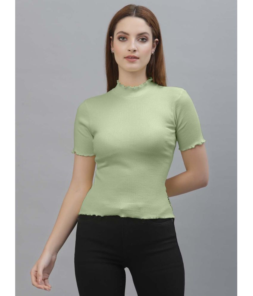     			Friskers Mint Green Cotton Women's Regular Top ( Pack of 1 )