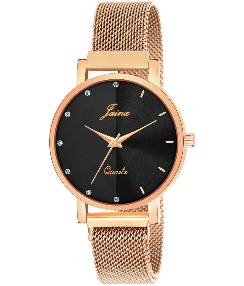     			Jainx Rose Gold Metal Analog Womens Watch