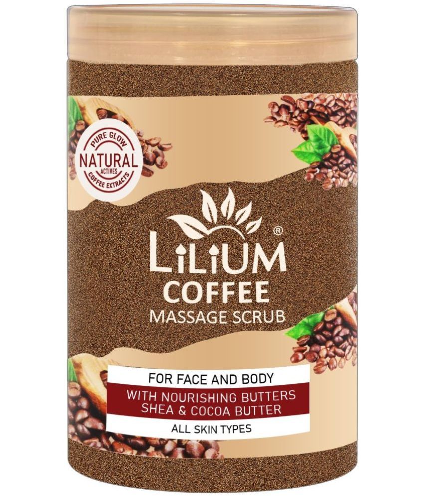     			Lilium Foaming Massage Scrub Coffee 500ml | Shea & Cocoa Butter, Reduces Wrikles & Fines Lines