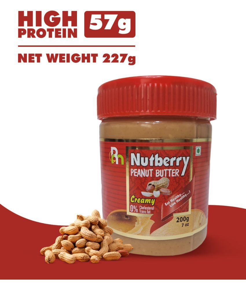     			Nutberry 200 gm Creamy Nut Butter ( Pack of 1 )