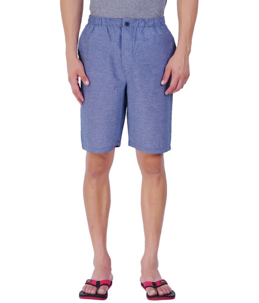     			Rad Prix Blue Cotton Men's Shorts ( Pack of 1 )