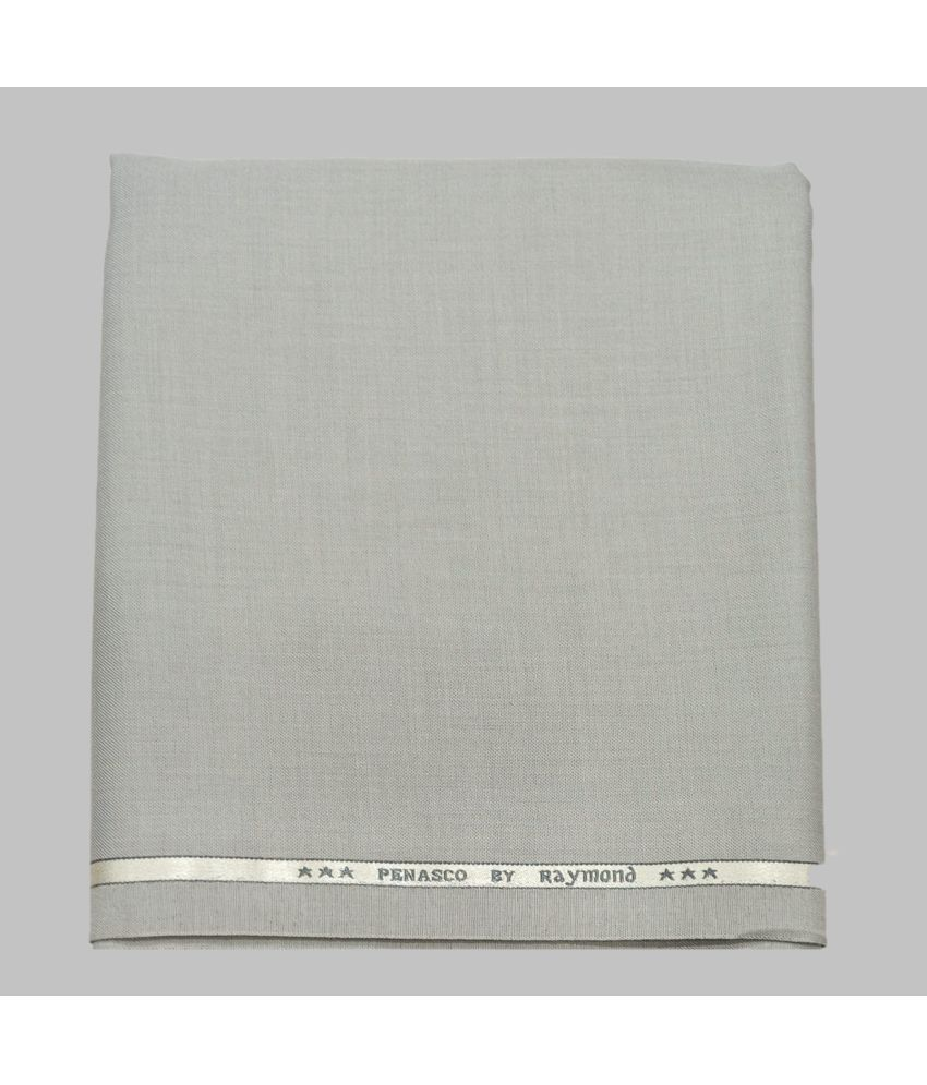     			Raymond Light Grey Polyester Blend Men's Suit Length ( Pack of 1 )