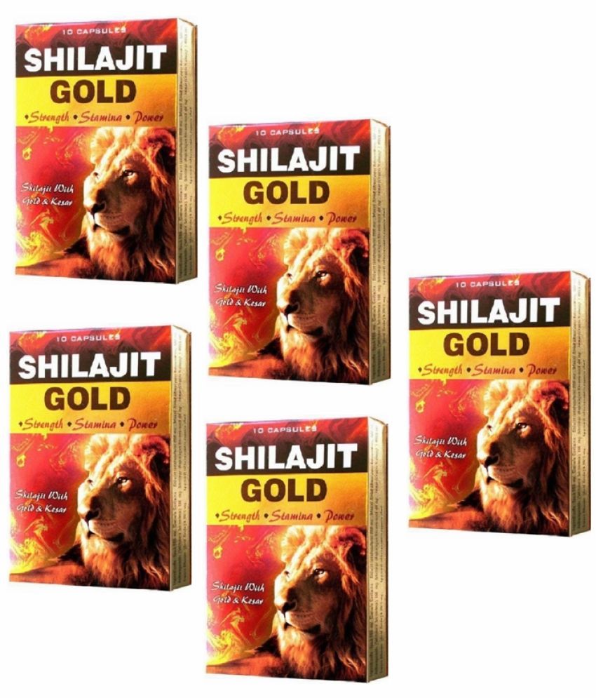     			Syan Deals GG Shilajit Capsule 10 no.s Pack of 5 (Ayurvedic Capsule)