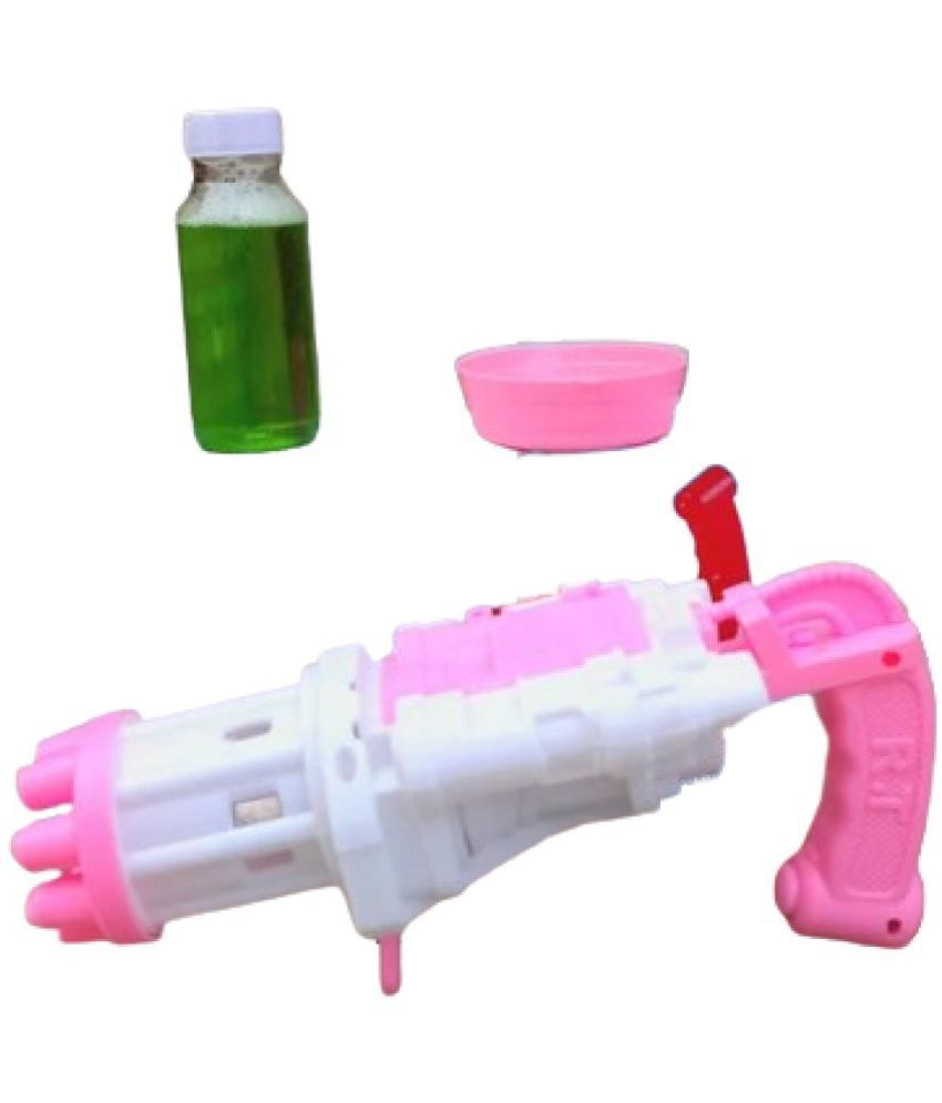     			TOY DEKHO 8-Hole Electric Bubbles Gun Toys For Kids,Gatling Bubble Machine Outdoor & Indoor Toys for Boys and Girls,Bubble Launcher Machine With Bubble Liquid.Galting Bubble gun with 8 Hole for kids,8-Hole Electric Bubbles Gun for Toddlers Toy